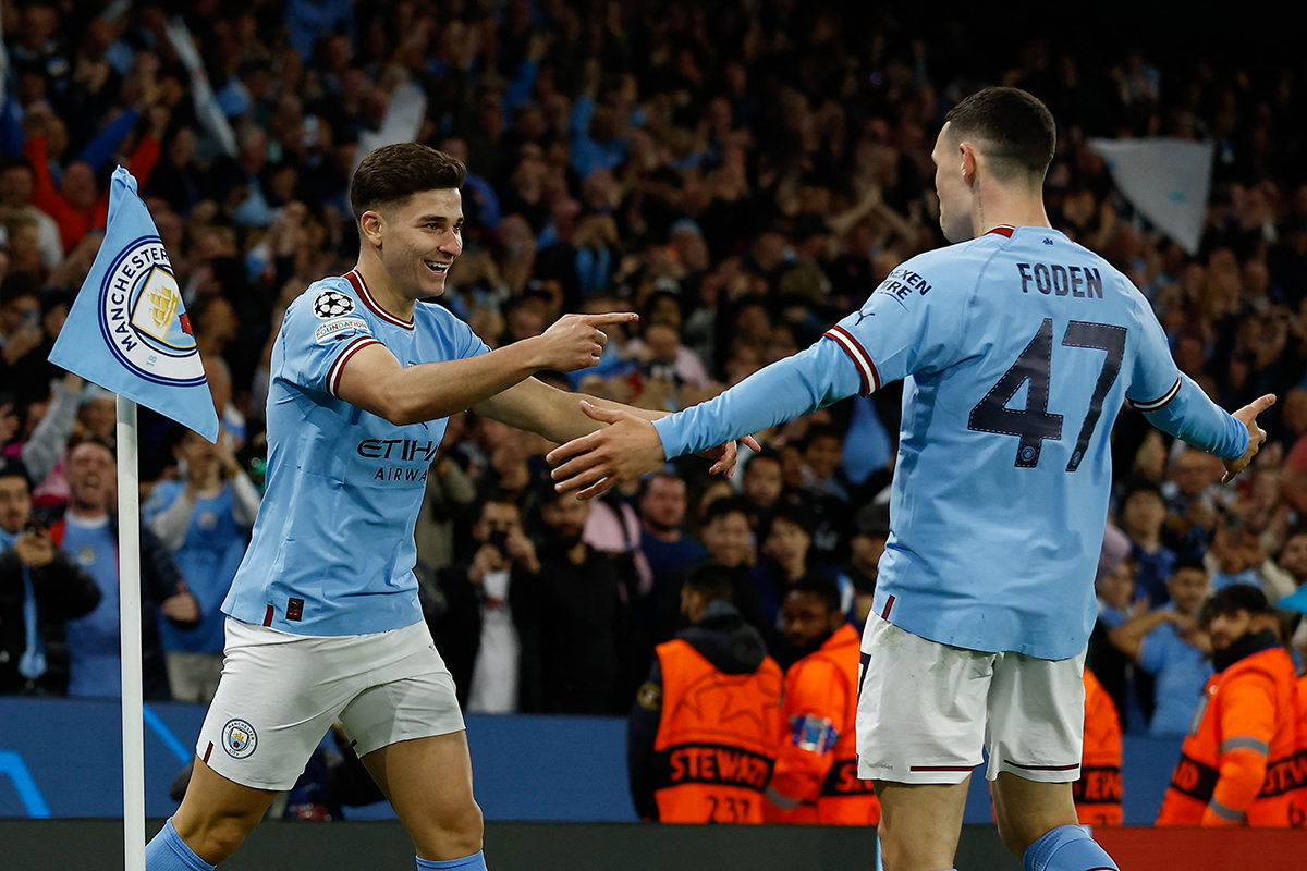 Julián Álvarez Convirtió En La Goleada Del Manchester City