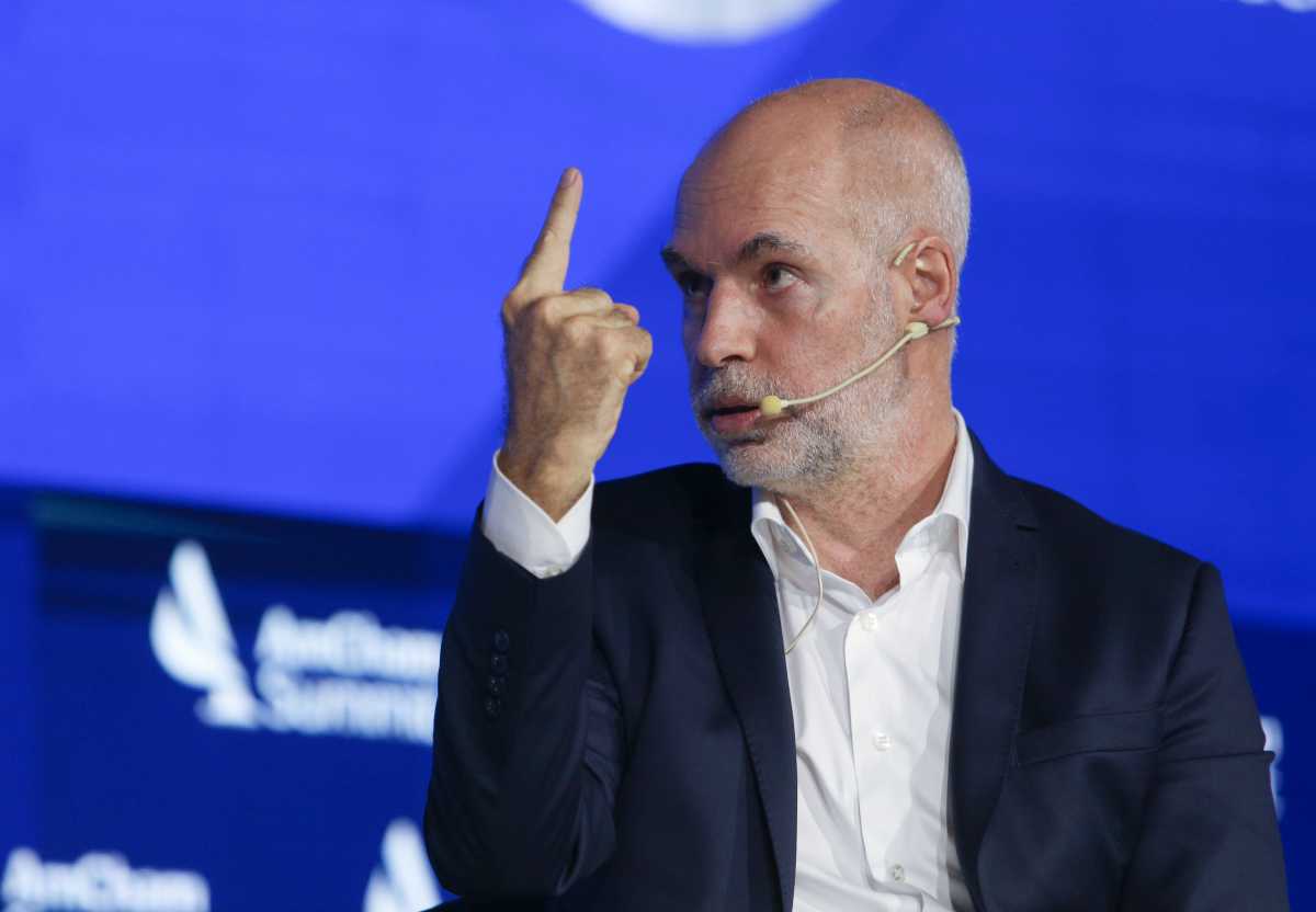 Horacio Rodríguez Larreta en, AmCham. Foto NA